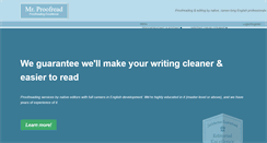 Desktop Screenshot of mrproofread.com