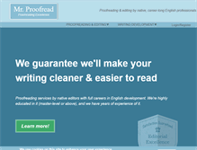 Tablet Screenshot of mrproofread.com